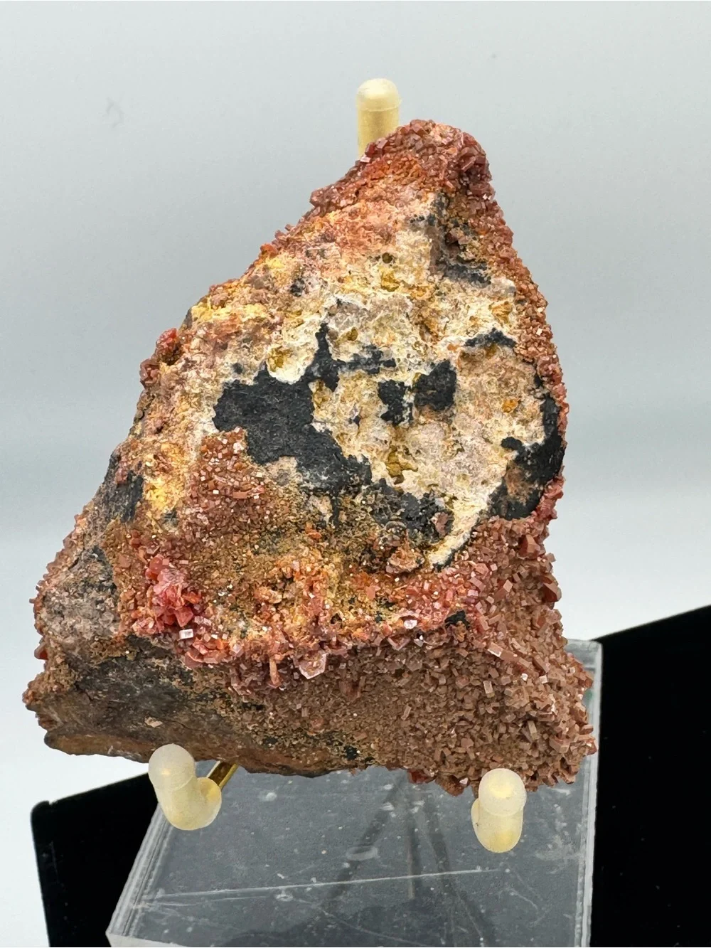 Vanadinite Crystal Cluster on Matrix